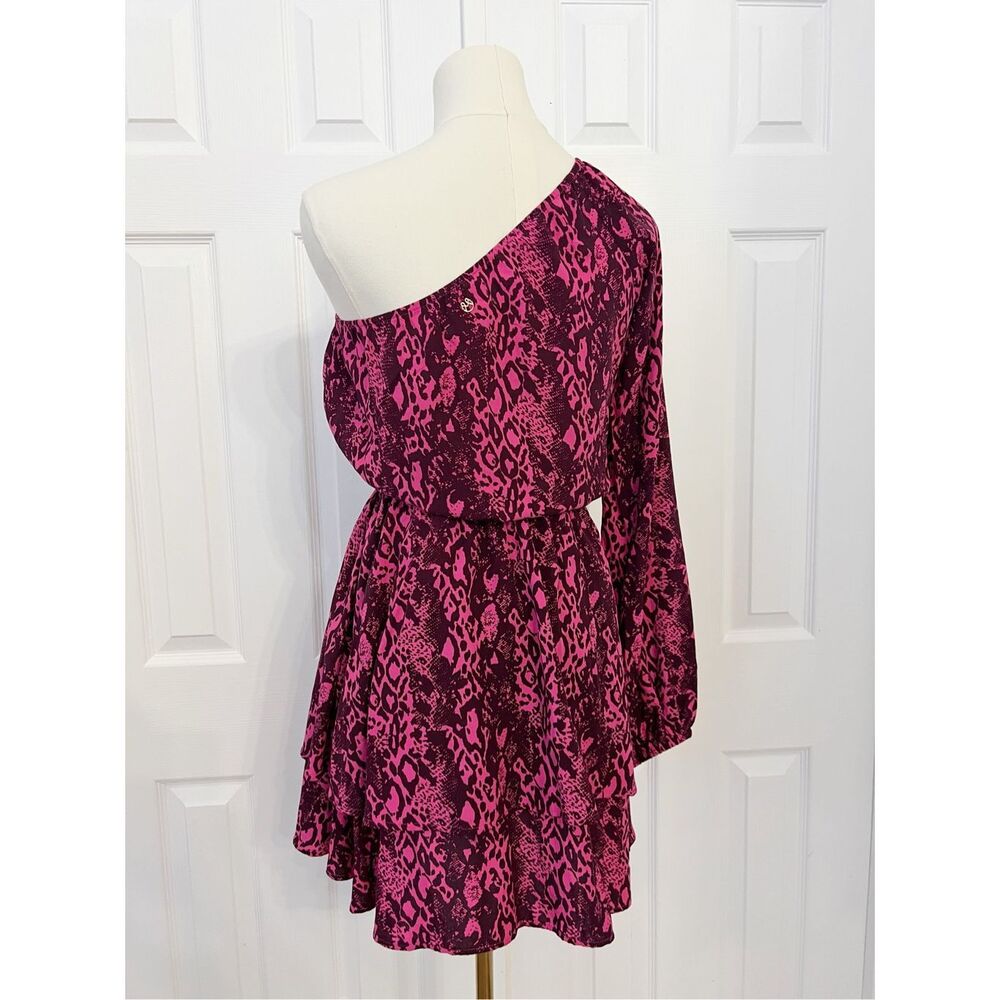 Maaji Womens Pink Slangenprint Loveliness Quartz Loveliness Mini Dress Small NWT - Picture 4 of 6